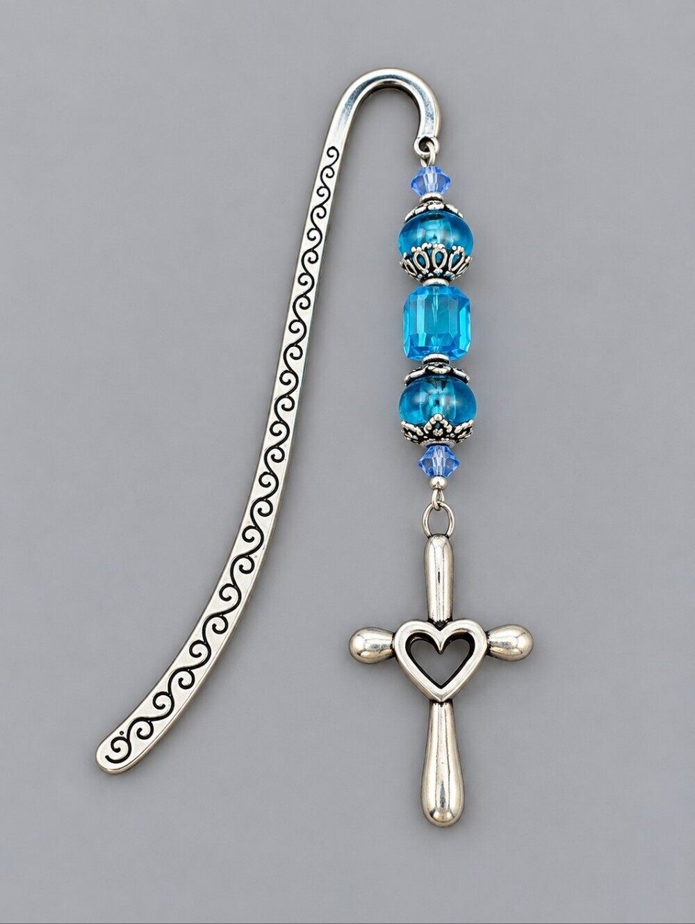 3/$30 Cross Glass Beaded Bookmark